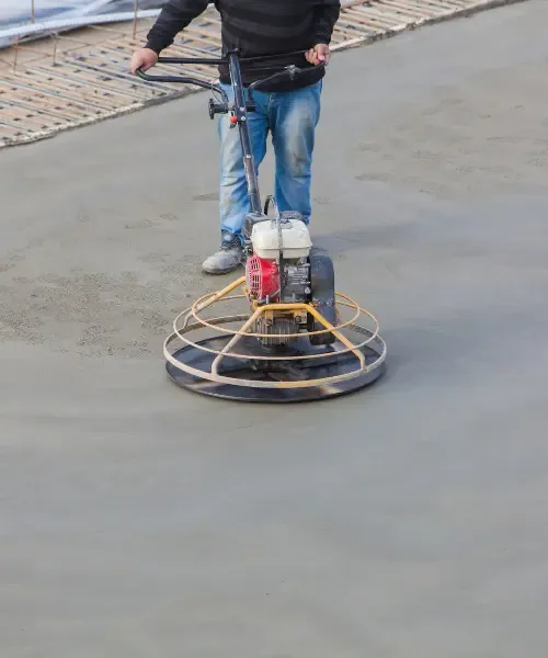 Concrete resurfacing in progress in Loveland, CO by Coloscapes Concrete